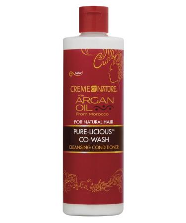 Creme Of Nature Argan Oil Pure-Licious Co-Wash 12 Ounce (354ml) (6 Pack)