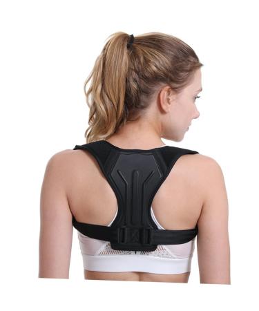 Buy Healvian Adjustable Posture Brace & Hunchback Straightener - Shoulder Support for Men & Kids (Black - Buy Online on GoSupps.com