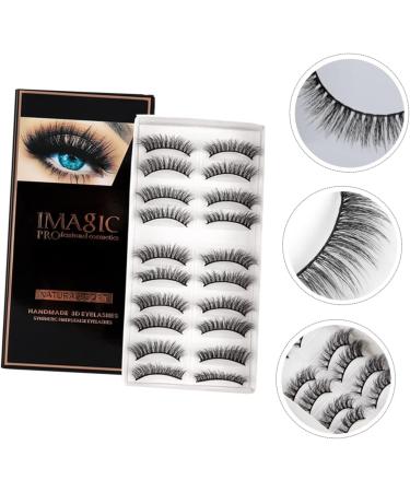 Beavorty 10 Pairs Fake eyelashes cosmetic drama lashes natural fluffy lashes carnival makeup supplies rapid blooming lashes eyelashes Thick Eyelash dense chemical fiber 3d extend - Buy Online on GoSupps.com