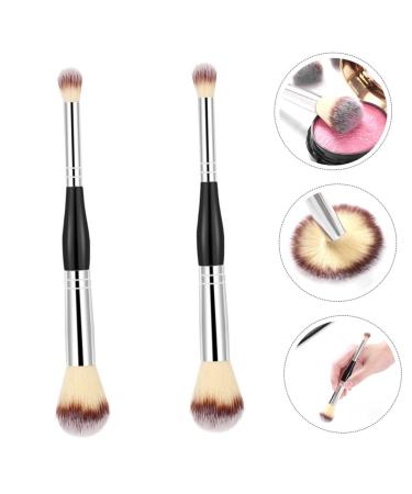 FRCOLOR 4 Pcs Double Ended Makeup Brush Set Powder Blush & Complexion Tool for Flawless Application Ideal for Women - Buy Online on GoSupps.com