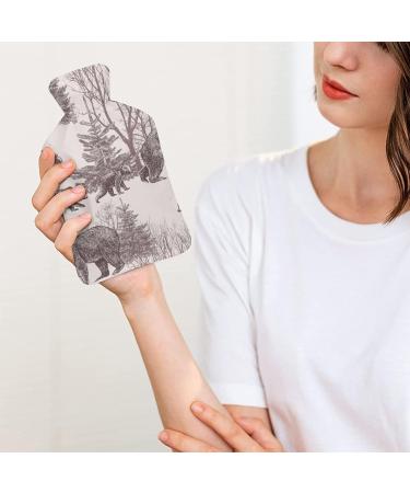 Hot Water Bottle with Lid - Bear Rubber Hot Water Bag for Pain Relief Cramps & Foot Warmer | Ideal for Hot & Cold Therapy - Buy Online on GoSupps.com