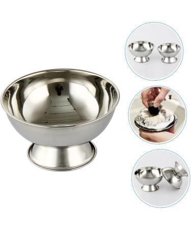 Beatifufu High Impact Metal Shaving Soap Holder - Durable Razor Cup for Men | Stainless Steel Mustache & Foam Shell - Buy Online on GoSupps.com