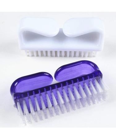Handle Grip Nail Brush Nail Hand Fingernail Scrubbing Cleaning Brush For Toes Nails Cleaner Pedicure Brushescolor:PurpleUseful and Professional - Buy Online on GoSupps.com