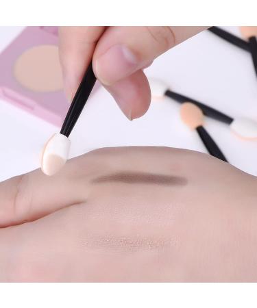 JZK 200 Disposable Sponge Eyeshadow Brushes - Double Ended Applicators for Women & Girls | Ideal for Makeup & Travel - Buy Online on GoSupps.com