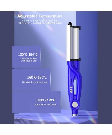 ICHU 28mm Ceramic Hair Waver Hair Crimper Hair Styling Tool Deep Beachy Waves Hair Curling Iron Wand Hair Curling Iron Wand 28mm Ceramic Hair Waver Egg Roll Hair Curler Hair Crimper Adjustable Deep - Buy Online on GoSupps.com