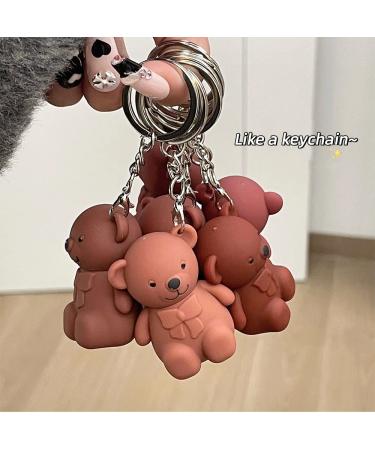 3Pcs Keychain Bear Lipsticks - Cute 2 in 1 Matte Velvet Lipgloss Set for Long-Lasting Moisturizing Lip Color - Waterproof Beauty Makeup with Keychain - (01+02+06) - Buy Online on GoSupps.com