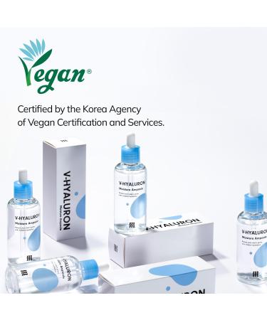 BY MERZY V-Hyaluronic Acid Moisture Ampoule - Hydrating Serum for All Skin Types | Korean Skincare - 100ml/3.38 fl.oz - Buy Online on GoSupps.com