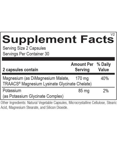 Reacted Magnesium & Potassium 60ct - Essential Mineral Supplement - Buy Online on GoSupps.com