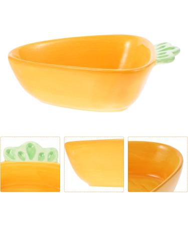 ULTECHNOVO Ceramic Carrot Food Bowl for Small Animals - Hamster Feeding Bowl - Buy Online on GoSupps.com