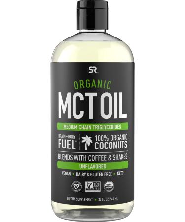 Sports Research Organic MCT Oil Unflavored 32 fl oz (946 ml)