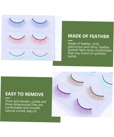 Beaupretty 15 Pairs Colored False Eyelashes Fake Eyelashes Fake Lashes Natural False Eyelashes Colorful Eyelash Girls Fake Eyelash Performance Eyelashes Cosmetic Eyelashes 3d Eyelashes Dense - Buy Online on GoSupps.com