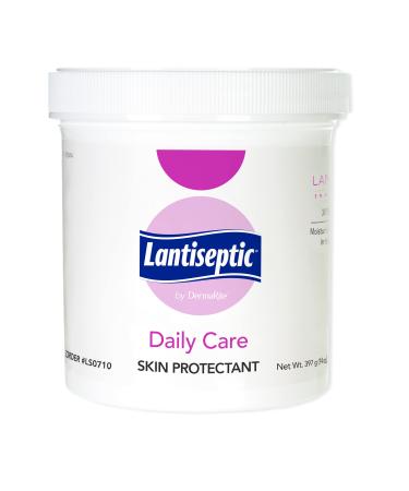 Lantiseptic Moisturizing Daily Care Skin Protectant - 30% Lanolin Enriched Skin Protectant Barrier Cream for Incontinence Paraben Free 1 Jar 14 oz 14 Ounce (Pack of 1)