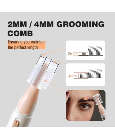 SUPRENT Women s Facial Hair Remover & Eyebrow Trimmer - Painless Rechargeable Razor for Lips Cheeks Ears Neck - Easy Cleaning Pivoting Head - White - Buy Online on GoSupps.com