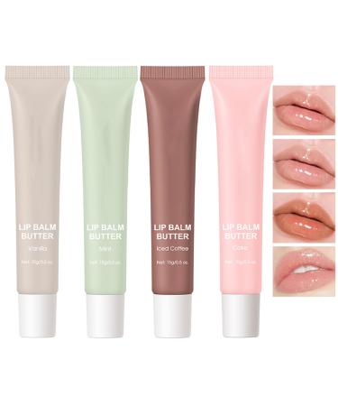 Sitovely 4-color tinted lip balm moisturizing peptide lip tint glossy lip gloss nourishing and shiny lip oil soothes and softens dry lips