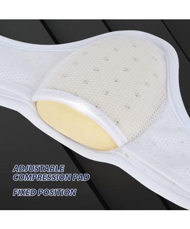 Buy Tenbon Hernia Belts for Men - Inguinal Support & Medical Protection | Adjustable Hip Bandage (White M) - Buy Online on GoSupps.com