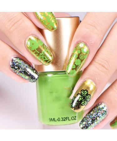 Sevac Nail Decoration: St. Patrick's Day Nail Stamping Template & Manicure Tool Set | DIY Nail Art Plates for Festive Designs - Buy Online on GoSupps.com
