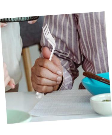 Buy Gatuida 1 Set of Elbows Older Utensils - Deactivated Angled Spoon & Mixed Fork for Easy Dining | International Shipping Available - Buy Online on GoSupps.com