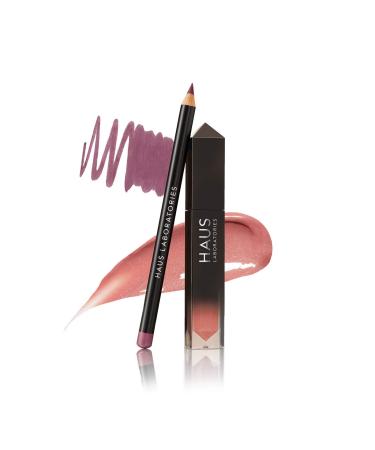 House Laboratories by Lady Gaga: Lip Sync Set |Set with lip gloss and lipliner duo in 6 colors matt and with long -lasting shine vegan and animal test free |2-part savings set Lip Sync Set Drag & Venus