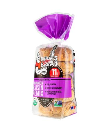 Dave's Killer Bread Organic Cinnamon Raisin Bagels - 16.75 oz - Sweet Cinnamon Flavor - 1 Pack - Buy Online on GoSupps.com