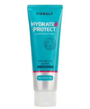 CONSLY_Hyaluronic Acid Facial Cleansing Foam Hydrating Face Wash with Shea Butter Fig Extract for All Skin Types - Buy Online on GoSupps.com