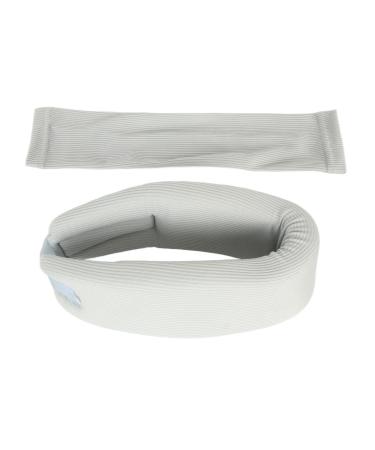 Cervical Collar with Neck Support Cover Soft Breathable Neck Support Relieves Spinal Pain for Men and Women Gray