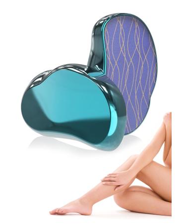 Nano hair remover stone women crystal hair remover magic hair etching rubber for back poor legs faster and simple nano hair remover for women and men-blu