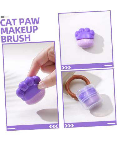 FRCOLOR Purple Plastic Foundation Applicator Brush Cosmetics Applicator Brush Portable Blush Brush Artificial Fiber Cosmetics Brush - Buy Online on GoSupps.com