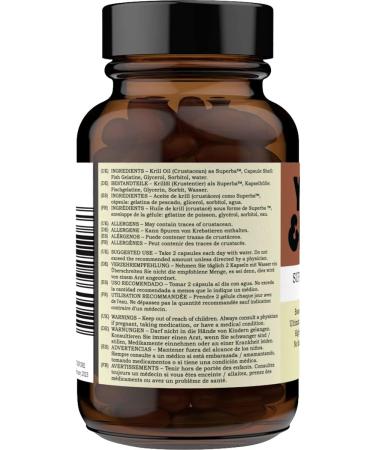 Youth & Earth Superba Krill Oil 500mg - Rich in Omega 3s EPA, DHA, and Astaxanthin (60 Softgels) - Buy Online on GoSupps.com