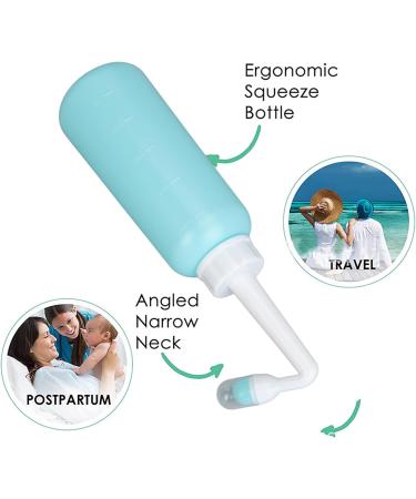 Reusable Vaginal Cleaning Shower Bottle for Women | 2-Pack 500 ml | Postpartum Hygiene & Personal Health Solution - Buy Online on GoSupps.com