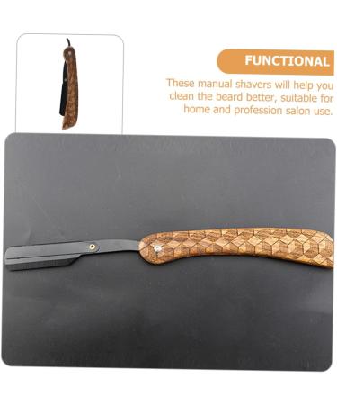 Angoily Manual Razor for Men - Premium Stainless Steel Facial Hair Shaver Mustache Trimmer & Barba Afeitadora - Buy Online on GoSupps.com