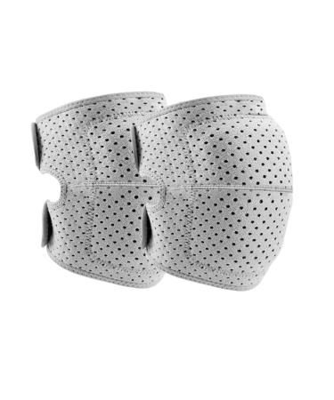 Knee Pads for Women & Men Soft Dance Knee Pads with Adjustable Bands Volleyball Knee Pads for Women Men Wrestling Knee Pads Wrestling Gear Knee Protector Crash Pad Snowboarding Gear Soft Knee Pads for Work (Gray Medium) Medium Gray