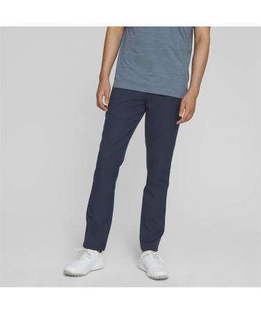 PUMA Men's Tailored Woven Pants - 34 Navy Blazer Blue | Shop Internationally for Stylish Comfort - Buy Online on GoSupps.com