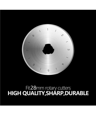 KISSWILL 28mm Rotary Cutter Blades  10 Pack Rotary Blades 28mm Fits OLFA  Fiskars  Martelli  Dremel  Truecut 28mm Rotary Cutter Replacement Blades  Sharp and Durable - Buy Online on GoSupps.com