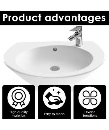 2 Pcs Bathroom Sink Stopper Stainless Steel Sink Drain Strainer Pop Up Floor Drain Filter Universal Sink Drain Stopper with Hair Catcher for 1.3-2.17 Inches Most Floor Drains and Sinks - Buy Online on GoSupps.com