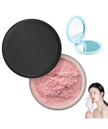 Allaura Beauty Blurring Powder Allaura Beauty Pink Setting Powder Blurring Setting Powder by Allaura Blurring Setting Powder for All Skin Tones (Ultra Pink)