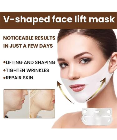 5PC Anti Double Chin Face Mask Double Chin Mask Double Chin Reducer V Jawline Shaping Masks V Line Lifting Mask for Women Firm Skin and Prevent Sagging - Buy Online on GoSupps.com
