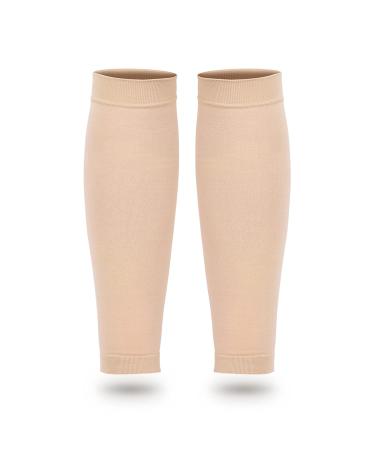 Calf Compression Sleeves for Varicose Veins - Footless Support Socks for Men & Women - Twostage Elastic Design - Buy Online on GoSupps.com