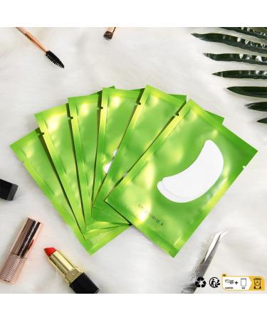 Lunamoon 50 Pairs Boat Shape Eye Pads for Eyelash Extensions - Green Under Eye Pads & Accessories - Buy Online on GoSupps.com