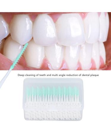 160 Interdental Brushes - Soft Disposable Toothpicks for Oral Care | Eco-Friendly & Safe for Adults & Kids (Green) - Buy Online on GoSupps.com