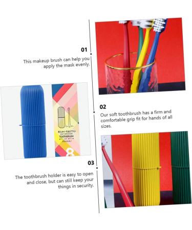 Lalafina Travel Toothbrush Covers - Portable Blue Toothbrush Holder for Kids & Adults | 8-Pack Travel Toothpaste & Toothbrush Case | Ideal for Camping & Travel - Buy Online on GoSupps.com