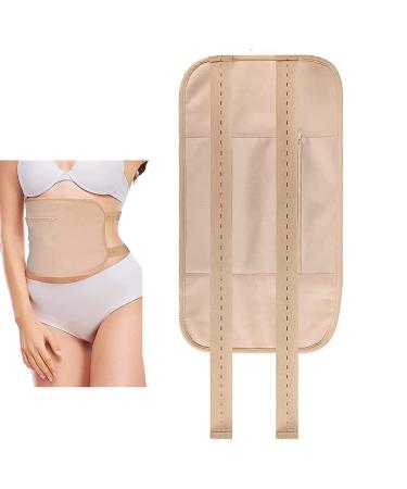 Organic Castor Oil Packs for Waist Reusable Castor Oil Pack Wrap for Liver Detox Castor Oil Pack Kit with Storage Bag for Insomnia Constipation Inflammation(Khaki Oil Not Included) (style 1)