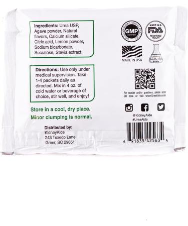 UreaAide-Great Tasting Urea for the Management of SIADH Hyponatremia Low Sodium Osmotic Diuretic - Buy Online on GoSupps.com