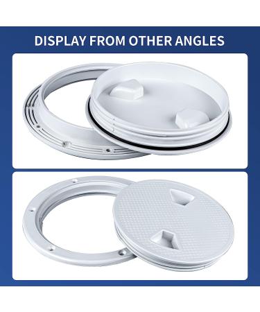 Smartmarine White Round Non Slip Boat Hatch 4 inch - Detachable Cover for Marine Yacht RV - Buy Online on GoSupps.com