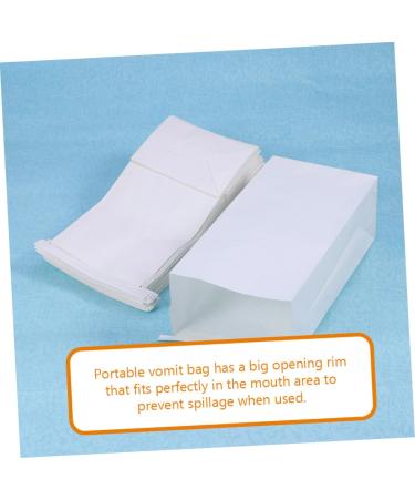 Healvian 50pcs Kraft Coated Paper Vomiting Bags - Disposable Outdoor Trash Bags for Travel - Portable and Eco-Friendly - Buy Online on GoSupps.com