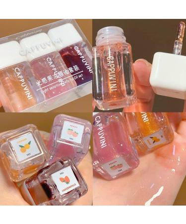 Sitovely 3PCS Moisturizing Lip Oils Plumping Lip Gloss Transparent Lip Gloss Transparent Lip Plumping Lip Gloss Shimmering Lip Balm for Lip Care - Buy Online on GoSupps.com