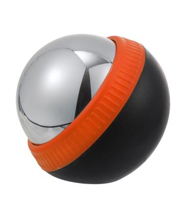 Lurrose 1 piece of stainless steel massage ball Face massager Foot massager for feet Face massage tools Hot and cold massage roller muscle massage device Ireprosy 8.3x7.5x7cm rosy
