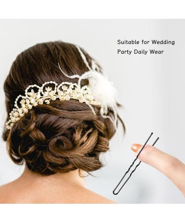 100 Pieces Metal U Shape Hairpins - Hair Clips for Ladies & Girls - Blonde & Silver Hair Accessories - Buy Online on GoSupps.com