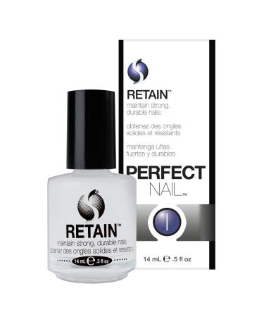 Seche Retain Perfect Nail Nail Treatment | Ultimate Nail Strengthener & Hardener Clear Nail Polish Strengthening Base Coat for Weak & Damaged Nails | Nail Repair Treatment for Stronger Nails | 14 ml