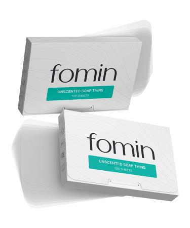 FOMIN - Antibacterial Paper Soap Sheets for Hand Washing - (200 Sheets) Unscented Portable Travel Soap Sheets Dissolvable Camping Mini Soap Portable Soap Sheets Unscented (Pack of 2) - Buy Online on GoSupps.com