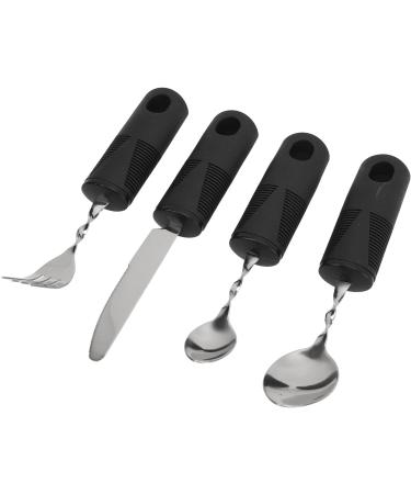 Arthritic Hands Adaptive Utensil Stainless Steel Material Ergonomic Design Stable Wear Resistant Weighted Silverware for Home Hospital for Parkinsons Patients - Buy Online on GoSupps.com